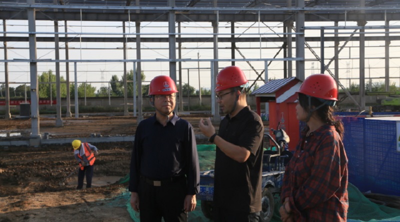 陕西建材科技公司纪委书记王利民一行到龙门绿碳公司调研指导工作