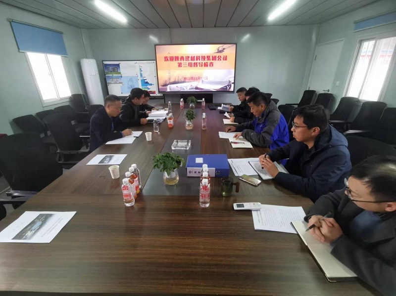 陕西建材科技集团副总经理王琦一行到黄陵新材公司调研指导工作