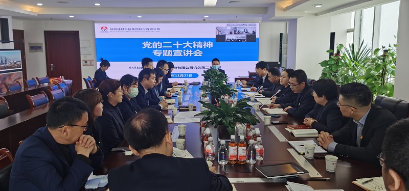 陕西建材科技集团副总经理杜永康宣讲党的二十大精神
