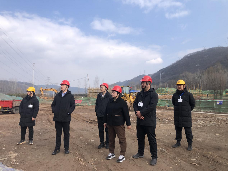 陕西建材科技公司到黄陵新材公司检查指导工作