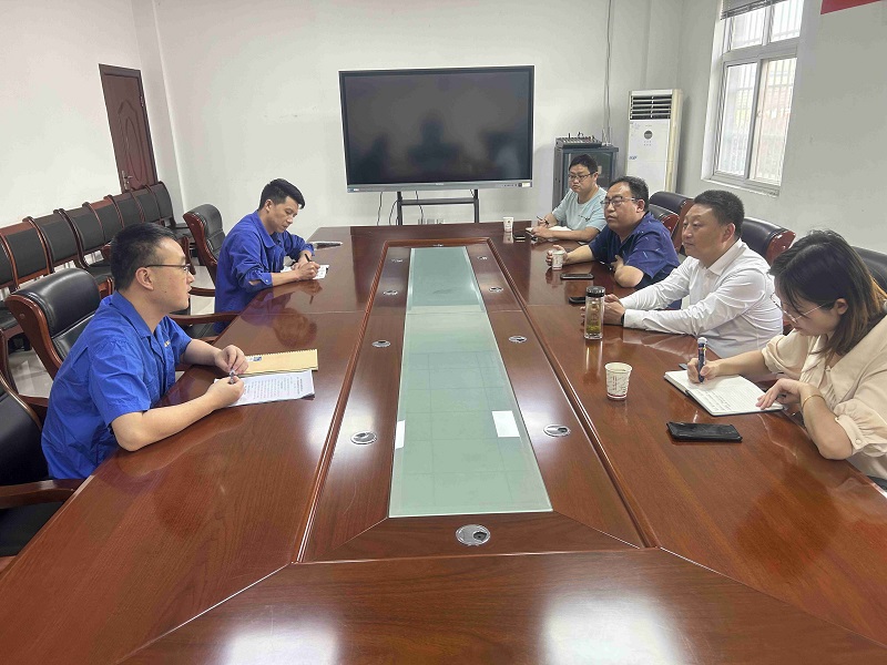 勉县县委常委、常务副县长姜涛一行到赛柯瑞思公司督导调研项目建设情况