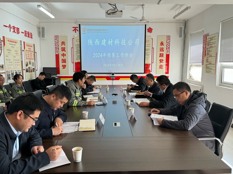 陕西建材科技公司召开陕北区域销售工作例会